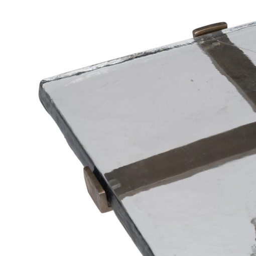 Mesa Auxiliar Ouro - Velho Metal-Cristal 41 X 31,50 X 49 Cm - Image 15