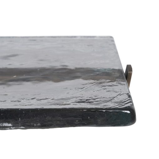 Mesa Auxiliar Ouro - Velho Metal-Cristal 41 X 31,50 X 49 Cm - Image 16