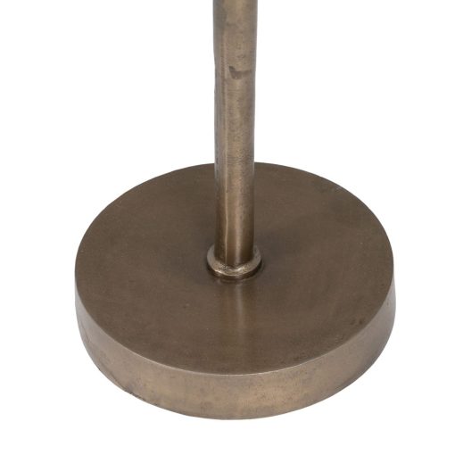 Mesa Auxiliar Ouro - Velho Metal-Cristal 41 X 31,50 X 49 Cm - Image 8