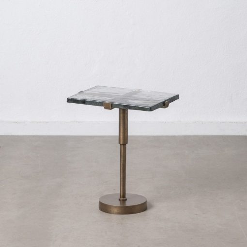 Mesa Auxiliar Ouro - Velho Metal-Cristal 41 X 31,50 X 49 Cm - Image 10