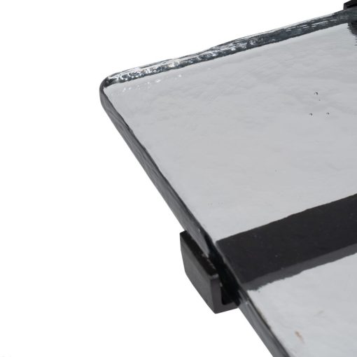 Mesa Auxiliar Preto Metal-Cristal Room 41 X 32 X 59 Cm - Image 5