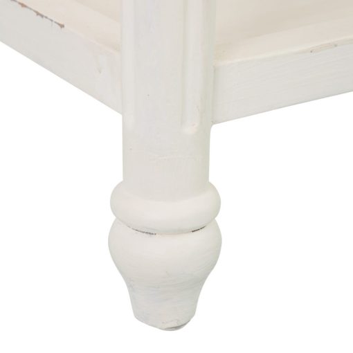 Mesa Auxiliar Roto Branco Mindi Madeira 72 X 47 X 77 Cm - Image 15