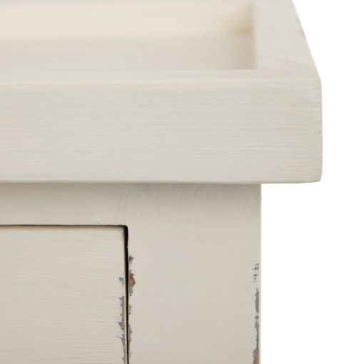 Mesa Auxiliar Roto Branco Mindi Madeira 72 X 47 X 77 Cm - Image 13