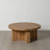 Mesa Centro Natural Madera De Pino Salón 100 X 100 X 45 Cm