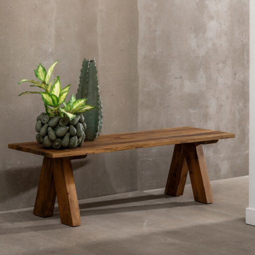 Mesa Centro Natural Madera De Pino Salón 150 X 50 X 46 Cm - Image 2