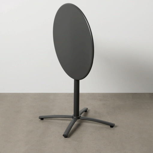 Mesa De Apoio Dobrável Antracite Aço 70 X 70 X 72 Cm