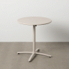 Mesa De Apoio Dobrável Taupe Old Aço 70 X 70 X 72 Cm