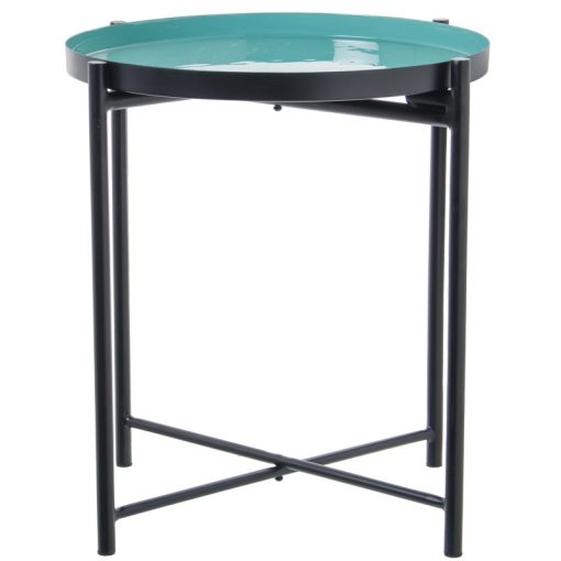 Mesa De Apoio Metal Esmaltado Verde/preto 50x52cm - Image 2
