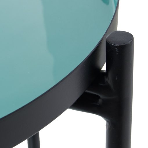 Mesa De Apoio Metal Esmaltado Verde/preto 50x52cm - Image 7