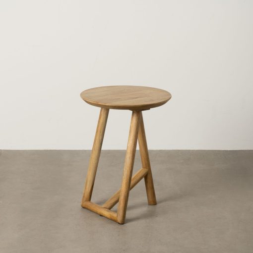 Mesa De Apoio Natural Madeira Mango Room 40 X 40 X 55 Cm - Image 12