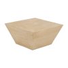 Mesa De Cafe Bege Magnésio 80 X 80 X 40 Cm