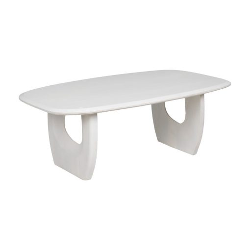 Mesa De Cafe Branco Escovado 130 X 70 X 46 Cm - Image 12
