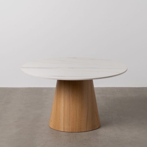 Mesa De Cafe Branco-Natural 80 X 80 X 45 Cm - Image 13
