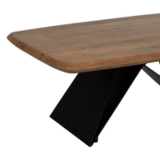 Mesa De Cafe Madeira-Metal Room 110 X 60 X 41 Cm - Image 9