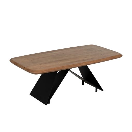 Mesa De Cafe Madeira-Metal Room 110 X 60 X 41 Cm
