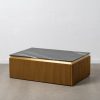 Mesa De Cafe Marrom-Negro 120 X 80 X 42 Cm
