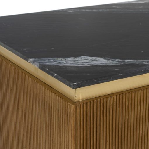 Mesa De Cafe Castanho-Negro 120 X 80 X 42 Cm - Image 3