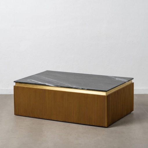 Mesa De Cafe Marrom-Negro 120 X 80 X 42 Cm