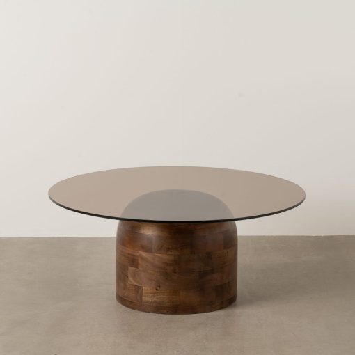 Mesa De Cafe Mel Madeira Mango 80 X 80 X 35 Cm - Image 9