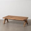 Mesa De Cafe Natural Madeira De Pinho 135 X 75 X 41 Cm