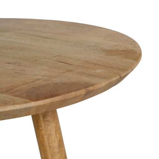 Mesa De Cafe Natural Madeira Mango Room 60 X 60 X 45 Cm - Image 7