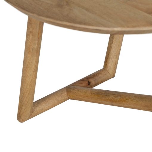 Mesa De Cafe Natural Madeira Mango Room 60 X 60 X 45 Cm - Image 8