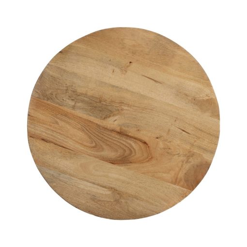 Mesa De Cafe Natural Madeira Mango Room 60 X 60 X 45 Cm - Image 9