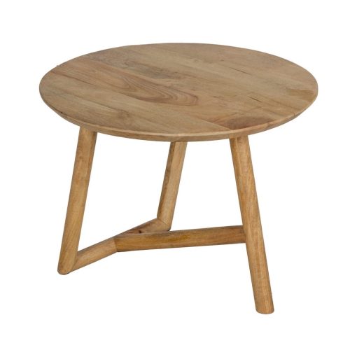 Mesa De Cafe Natural Madeira Mango Room 60 X 60 X 45 Cm - Image 4