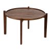 Mesa De Cafe Natural Madeira Mango Room 81 X 81 X 46 Cm