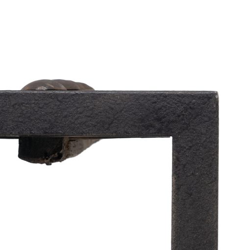 Mesa De Cafe Natural-Preto Elm Madeira 165 X 64 X 55 Cm - Image 7