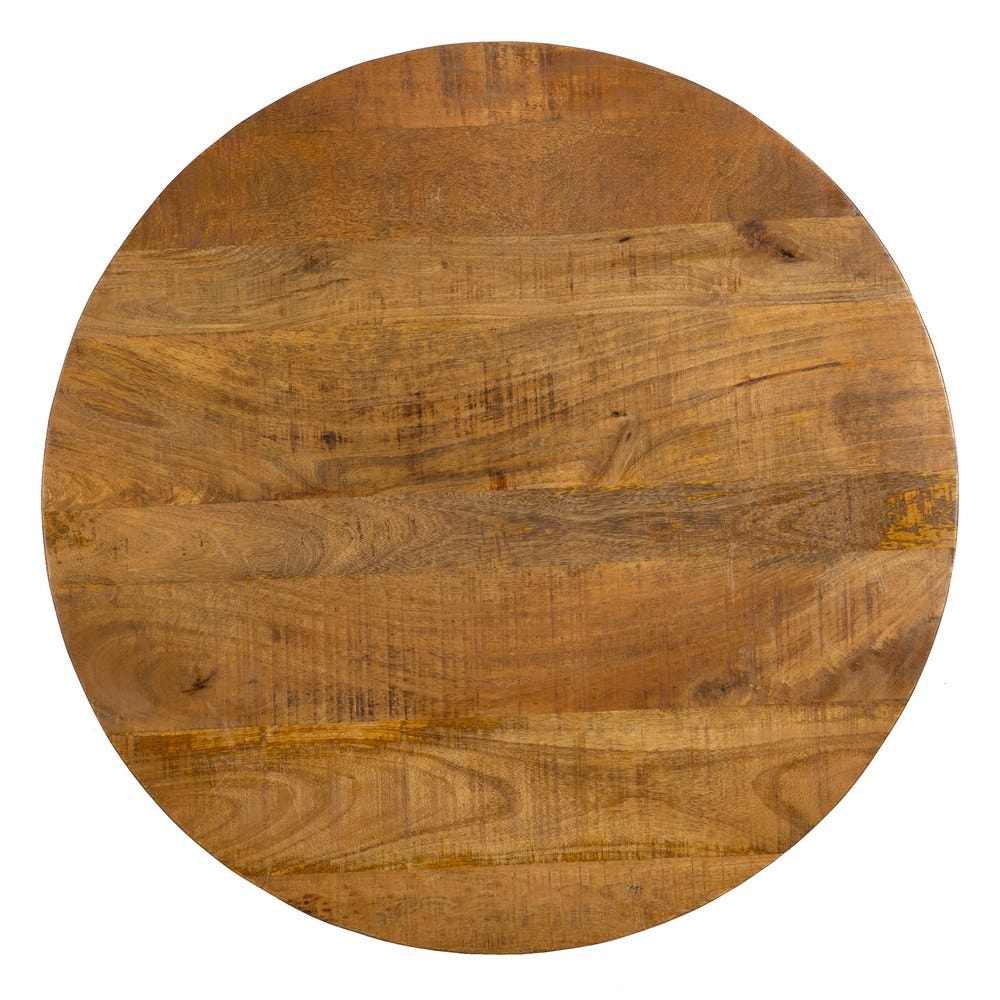 Mesa De Cafe Natural-Preto Madeira-Ferro 80 X 80 X 40 Cm - Image 15