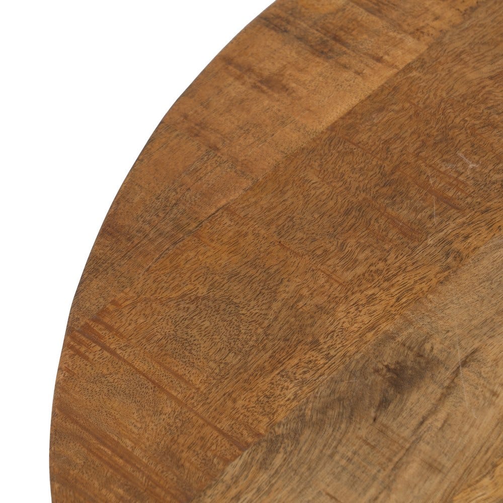 Mesa De Cafe Natural-Preto Madeira-Ferro 80 X 80 X 40 Cm - Image 4