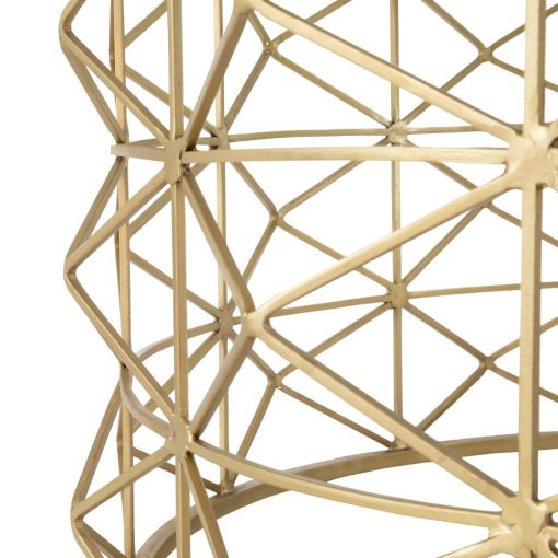 Mesa De Cafe Ouro Metal-Cristal Room 98 X 44 X 98 Cm - Image 7