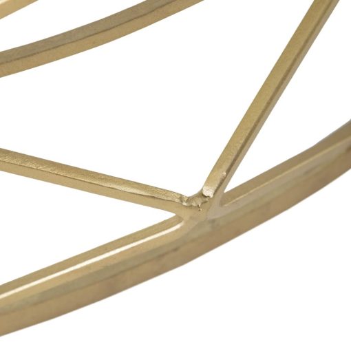 Mesa De Cafe Ouro Metal-Cristal Room 98 X 44 X 98 Cm - Image 8