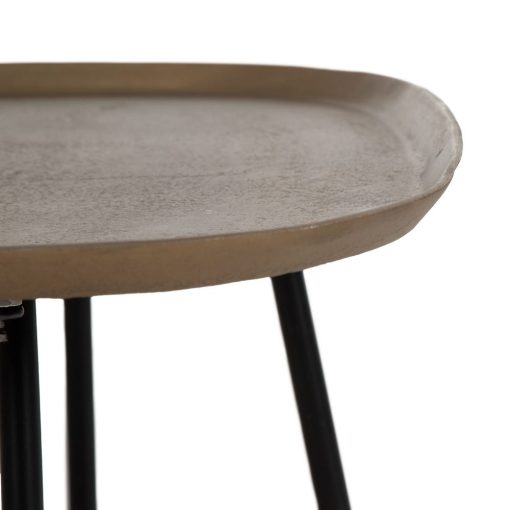 Mesa De Cafe Ouro-Petro Metal Room 61 X 61 X 37 Cm - Image 4