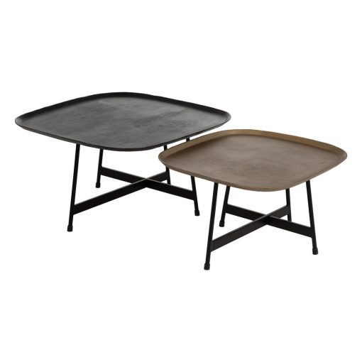 Mesa De Cafe Ouro-Petro Metal Room 61 X 61 X 37 Cm