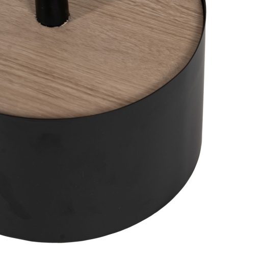 Mesa De Cafe Preto-Natural Mdf-Metal 50 X 50 X 45 Cm - Image 9