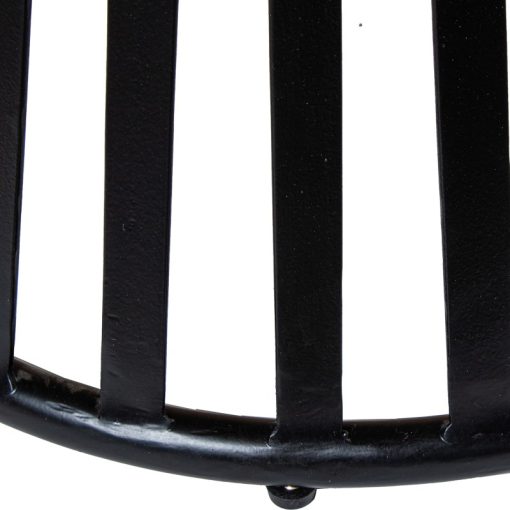 Mesa De Centro Madeira De Mango  com base Metal Preto 60x38cm, Espessura Do Painel:28mm - Image 3