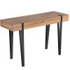 Mesa De Entrada De Madeira De Metal Preta