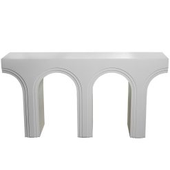Mesa De Entrada Em Madeira Branca