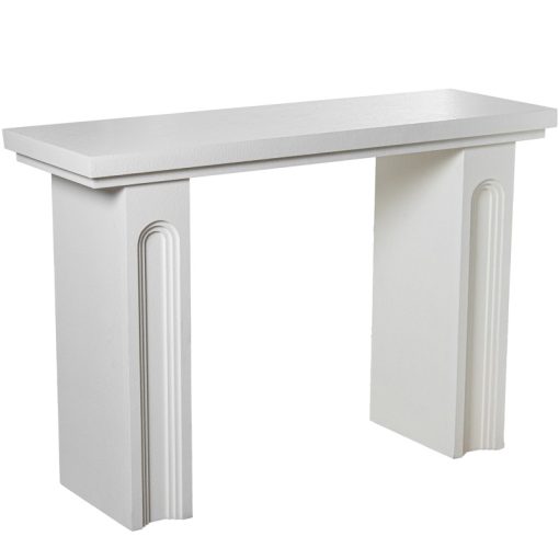 Mesa De Entrada Em Madeira Branca - Image 5
