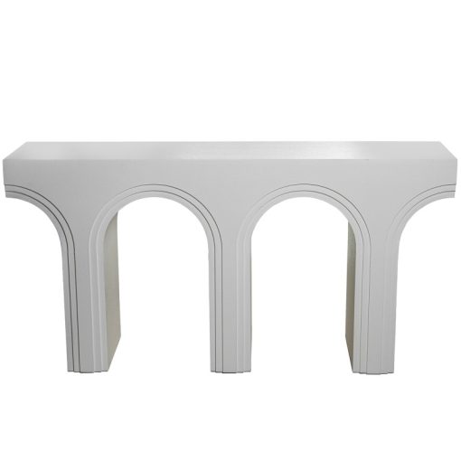 Mesa De Entrada Em Madeira Branca