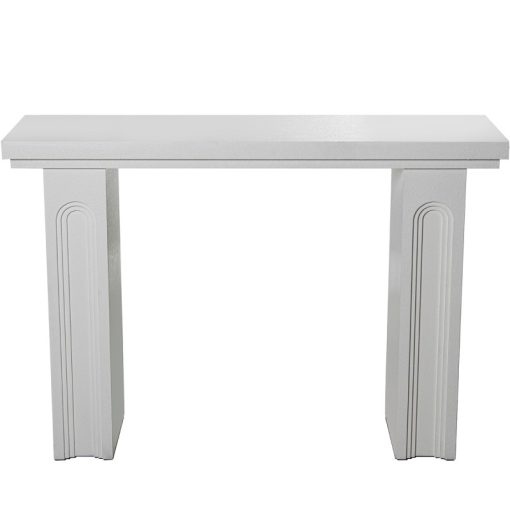 Mesa De Entrada Em Madeira Branca