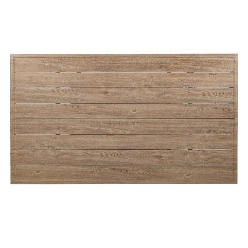 Mesa De Exterior Em Alumínio Creme Regulável Em Altura 140x82x45/68cm - Image 2
