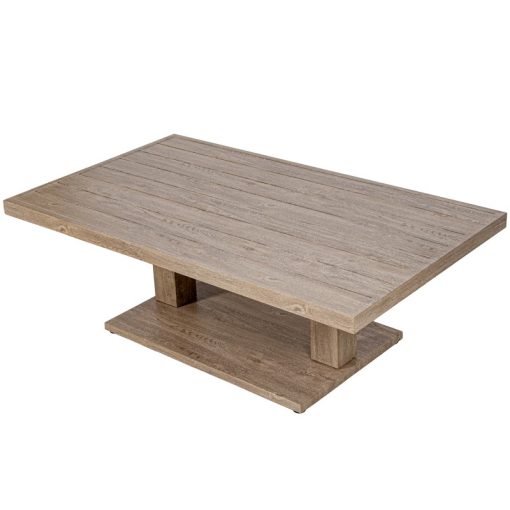 Mesa De Exterior Em Alumínio Creme Regulável Em Altura 140x82x45/68cm - Image 6