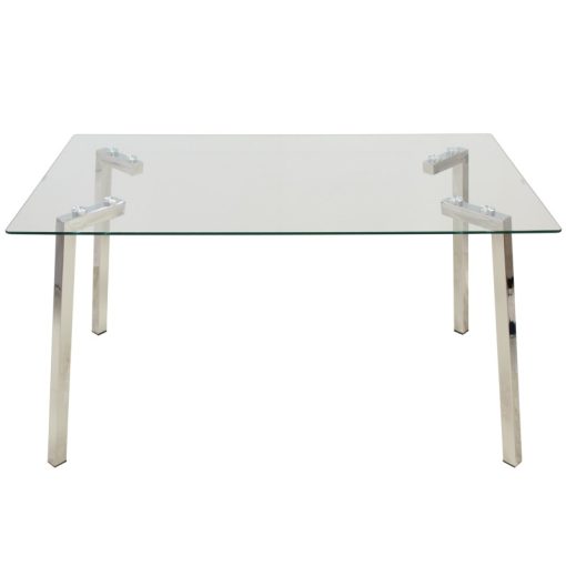 Mesa De Jantar En Metal/vidro+90977