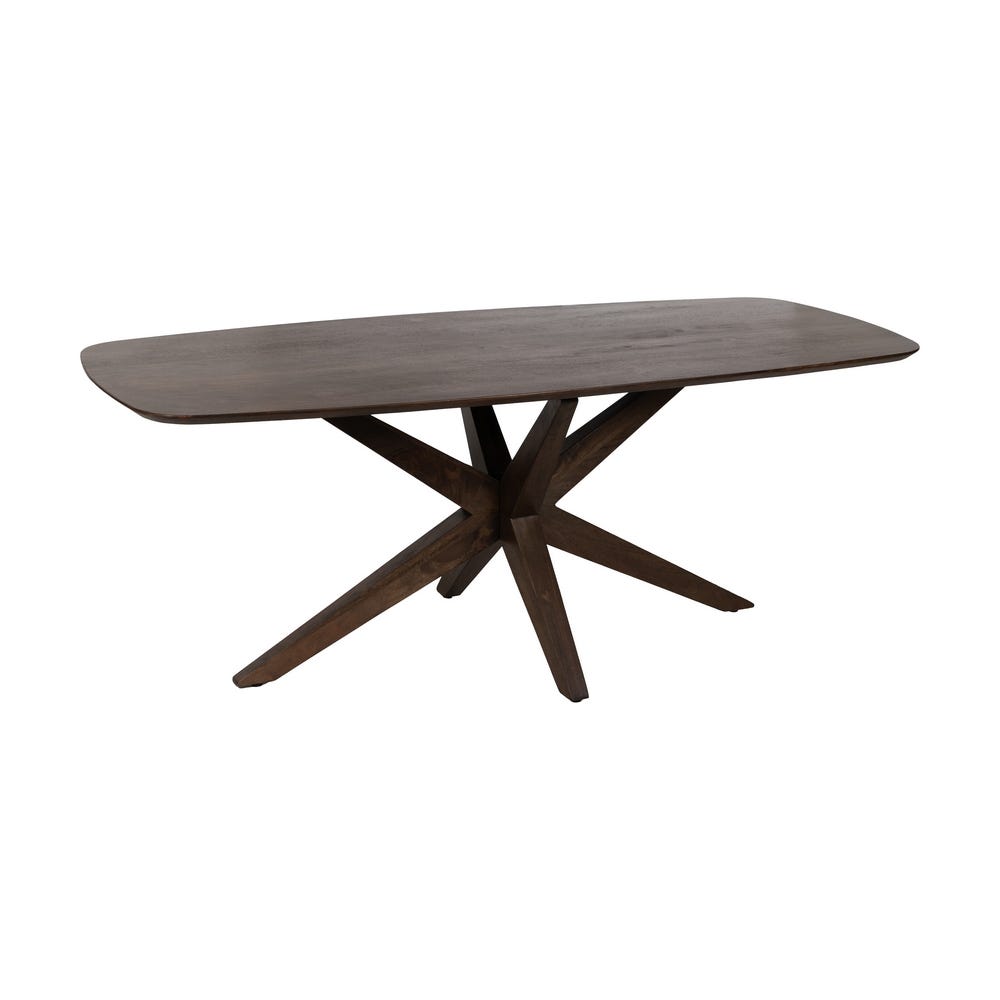 Mesa De Jantar Castanho Madeira Mango Room 200 X 100 X 76 Cm - Image 2