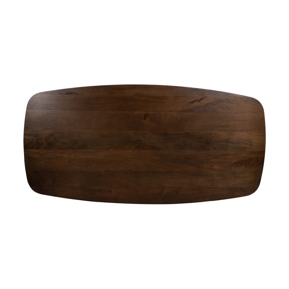 Mesa De Jantar Castanho Madeira Mango Room 200 X 100 X 76 Cm - Image 6