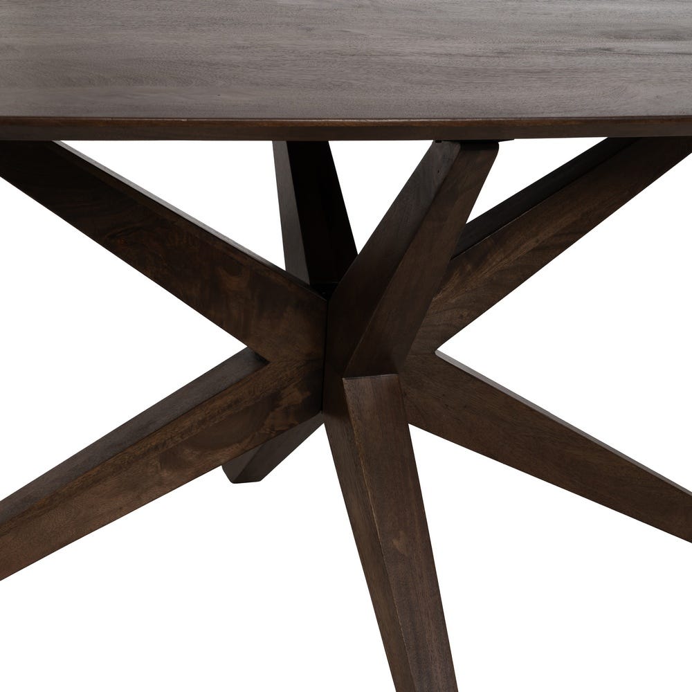 Mesa De Jantar Castanho Madeira Mango Room 200 X 100 X 76 Cm - Image 4