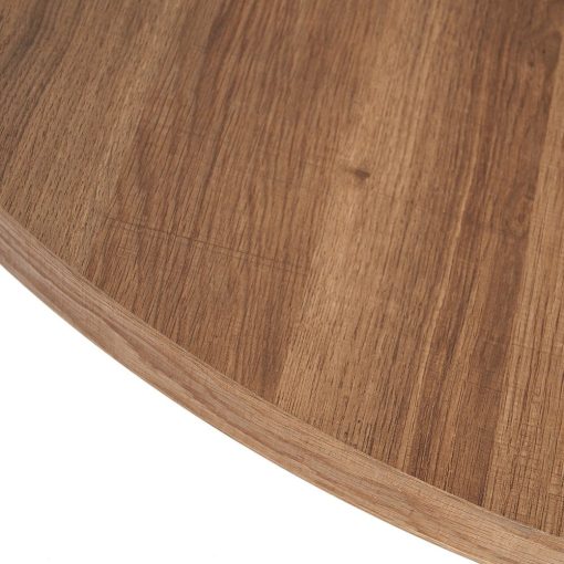 Mesa De Jantar Natural-Branco Mdf-Metal 120 X 120 X 76 Cm - Image 3